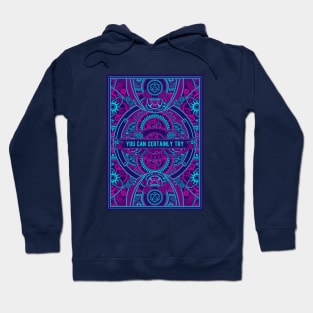 Cyberpunk You Can Certainly Try D20 Dice Hoodie